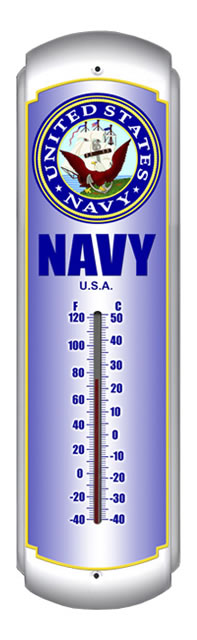 Indoor/Outdoor Thermometer - United States Navy